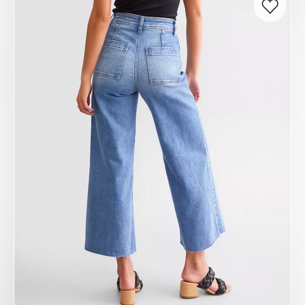 Flying Monkey Cropped Wide Leg Stretch Jean. Size 32 - Picture 3 of 7
